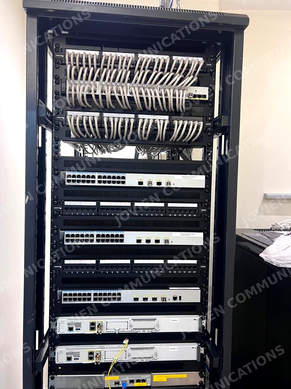 Colour coded patching, Jovien installation